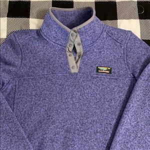 Llbean snap pullover